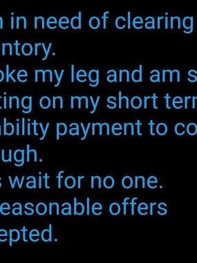 Blue Text Graphic Print